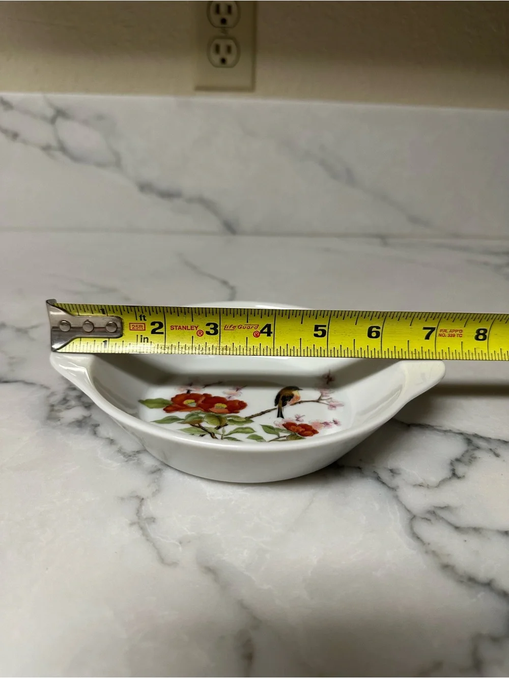 vintage botanical bird ramekins / individual casserole dishes.